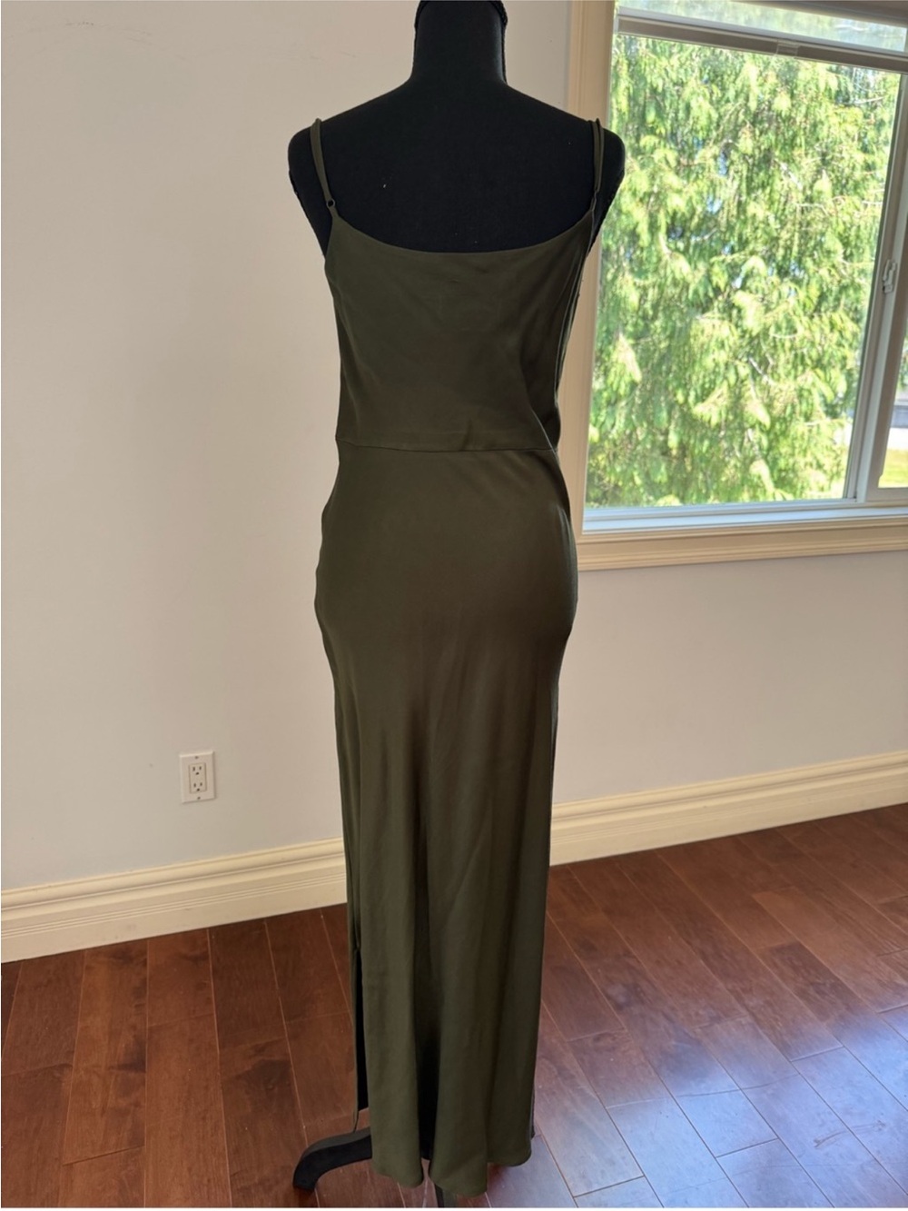 Olive Green Slip Maxi Dress - Brand: